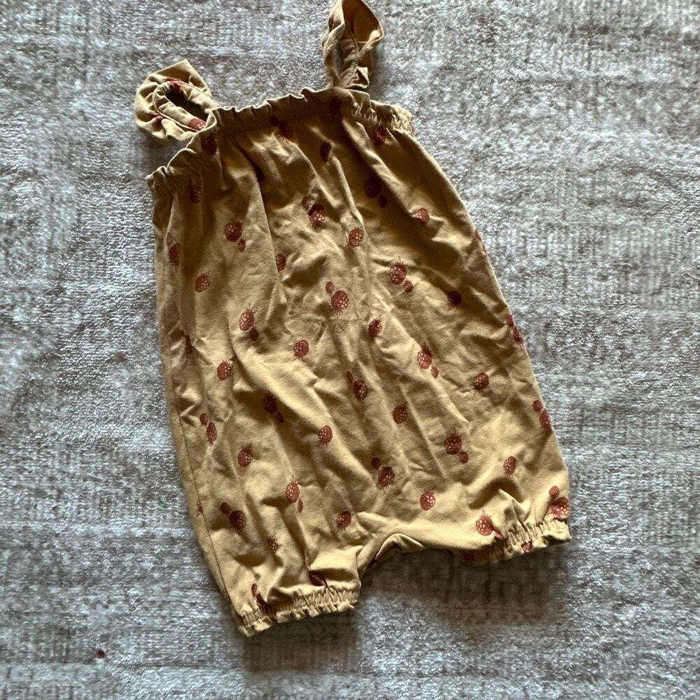 Musli size 9-12months mustard yellow Romper
